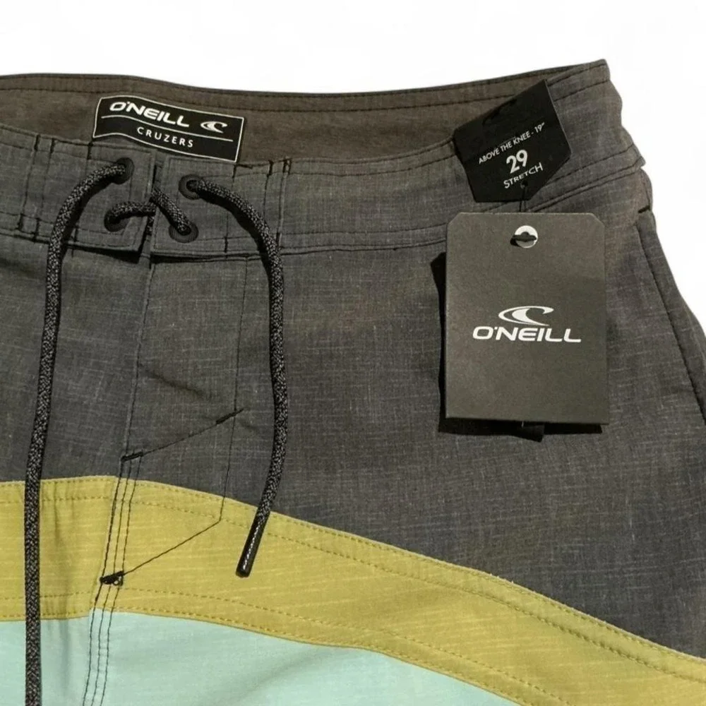 O'Neill Verge‎ Cruzer Boardshorts Mens 29 Sage Charcoal NEW SP0106016 Stretch
